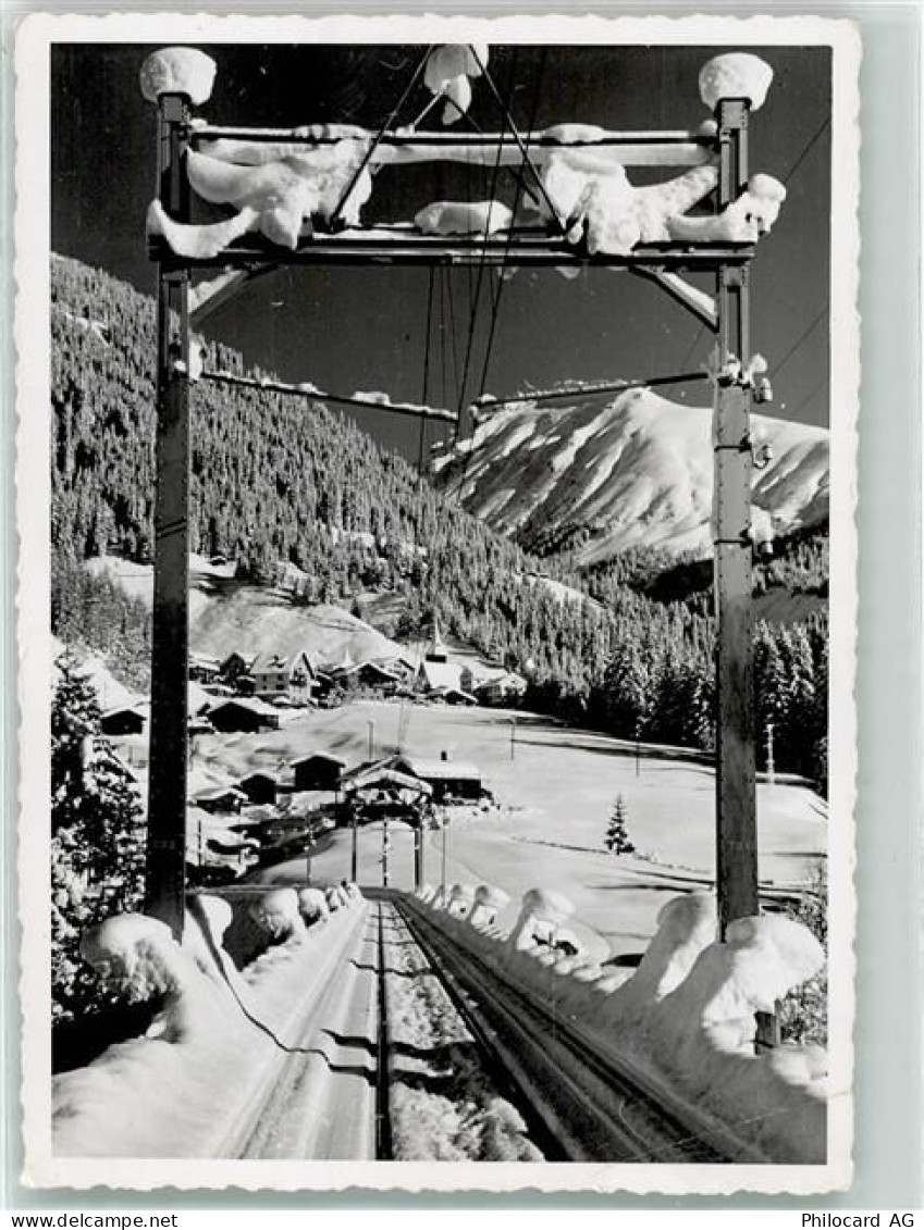 7057 Langwies Gebrauchsspuren Winter Lift vom Viadukt aus - 10603402