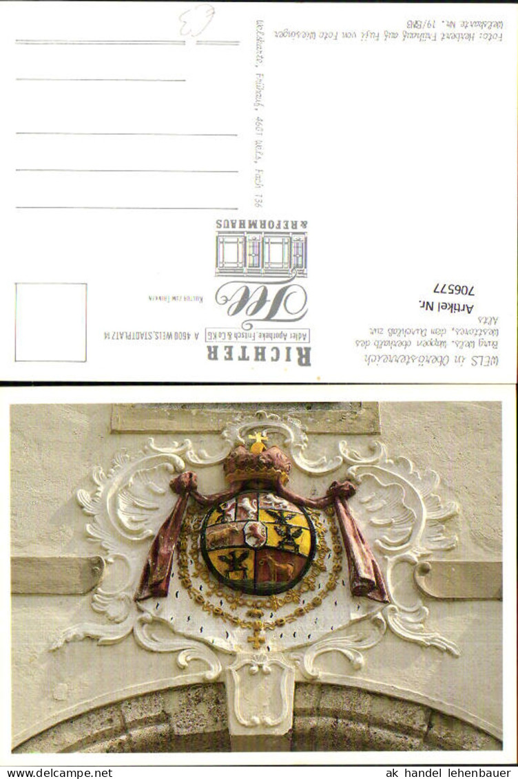 706577 Wels Burg Wels Westtor Wappen