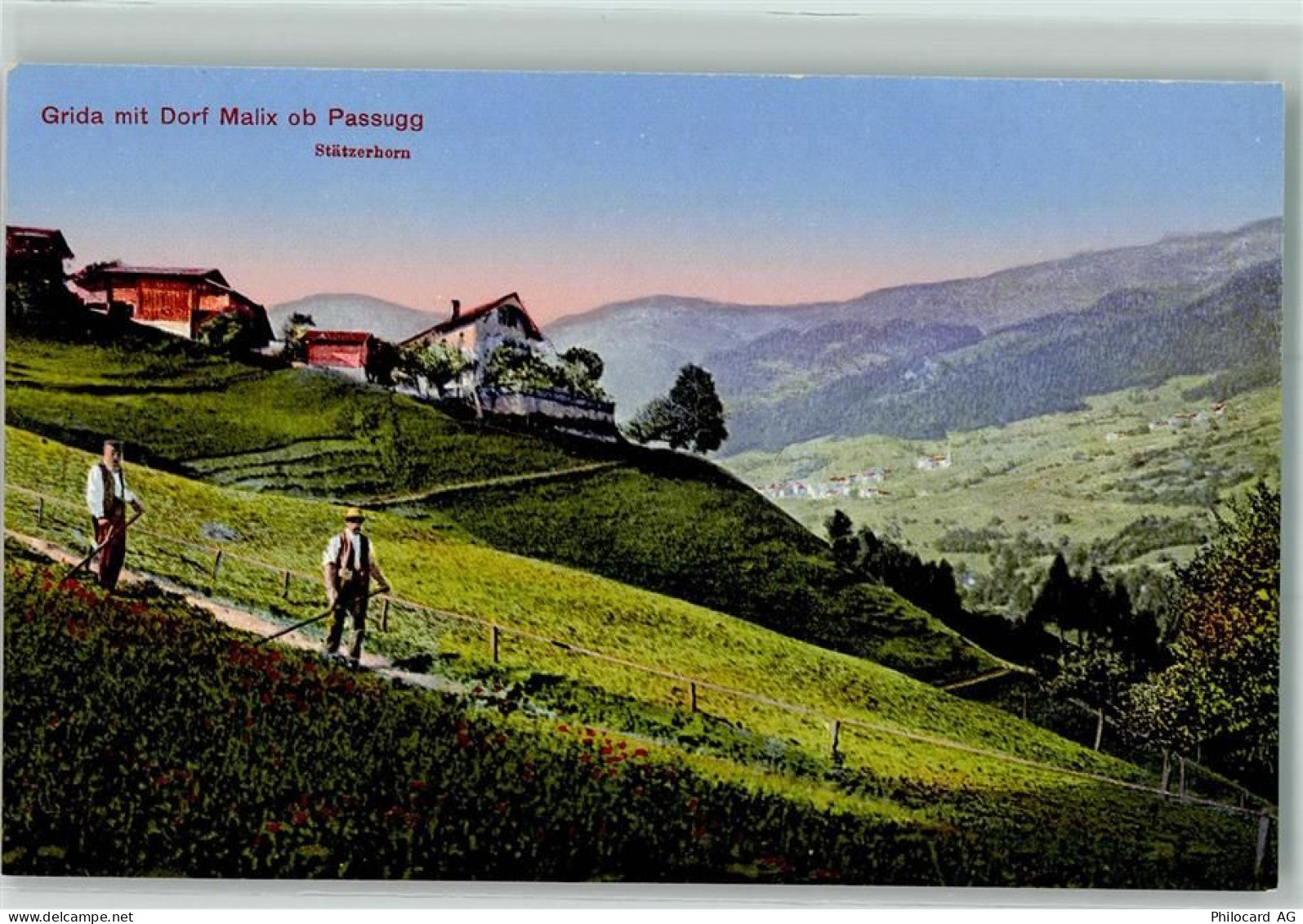 7074 Malix - Grida Passugg Tracht Landwirtschaft - 10586904