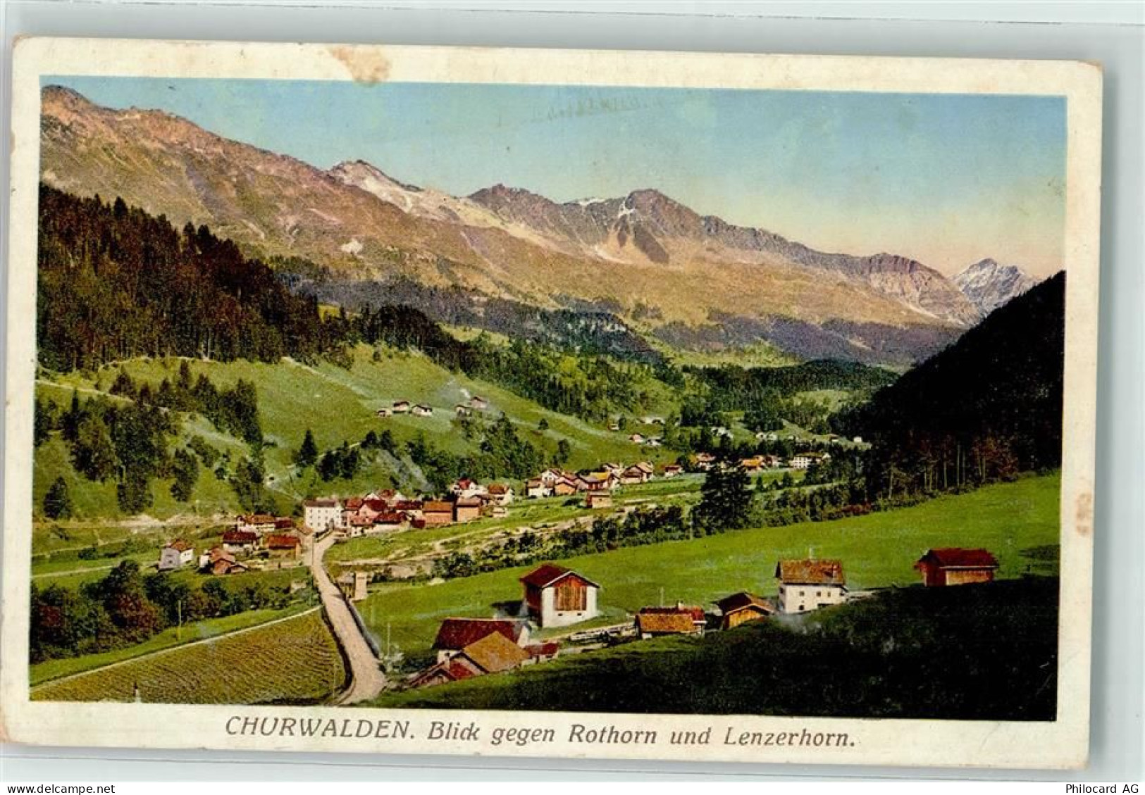 7075 Churwalden Gebrauchsspuren Blick gegen Rothorn und Lenzerhorn - 10596267