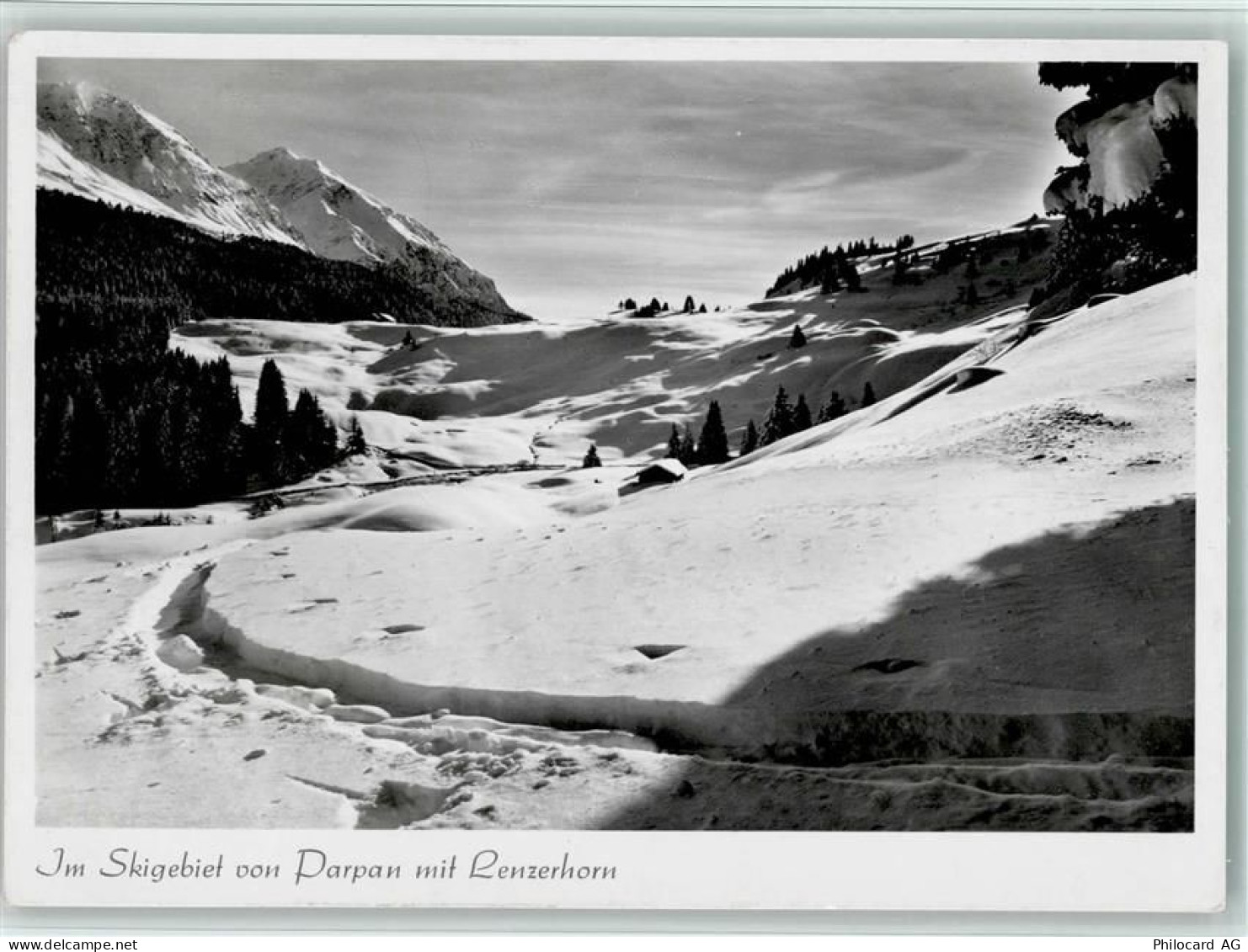 7076 Parpan - Im Skigebiet von parpan mit Renzerhorn - 11088409