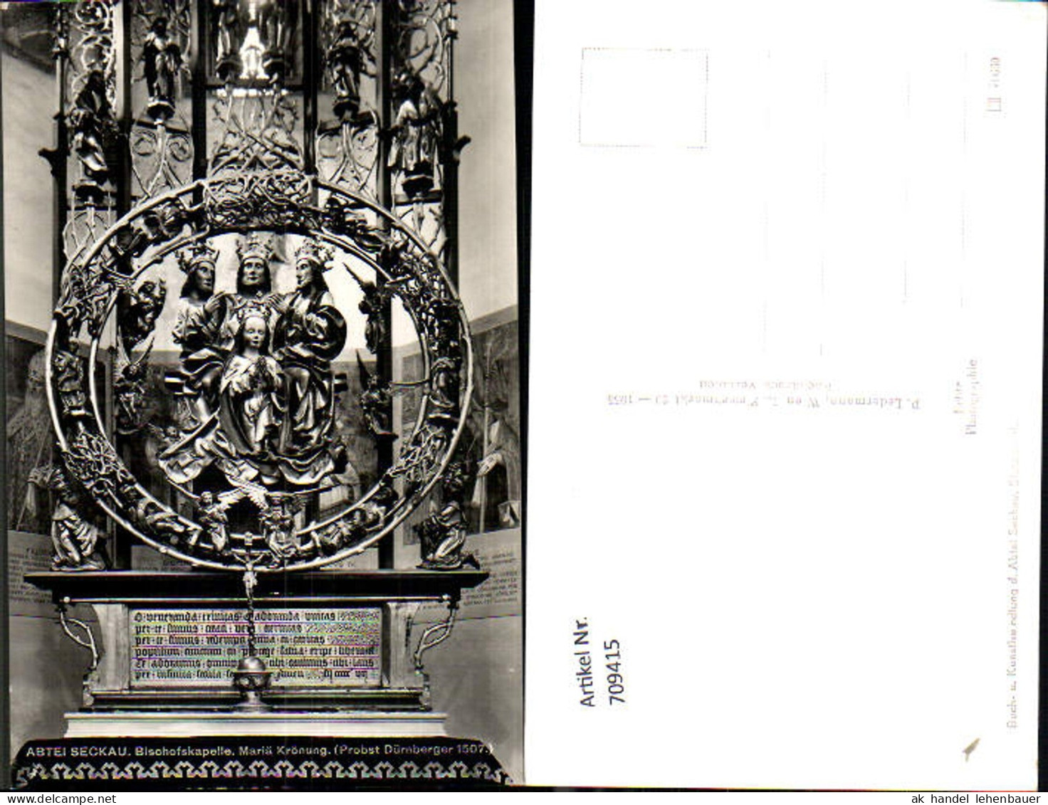 709415 Foto AK Seckau Abtei Seckau Bischofskapelle Maria Krönung Detailansicht