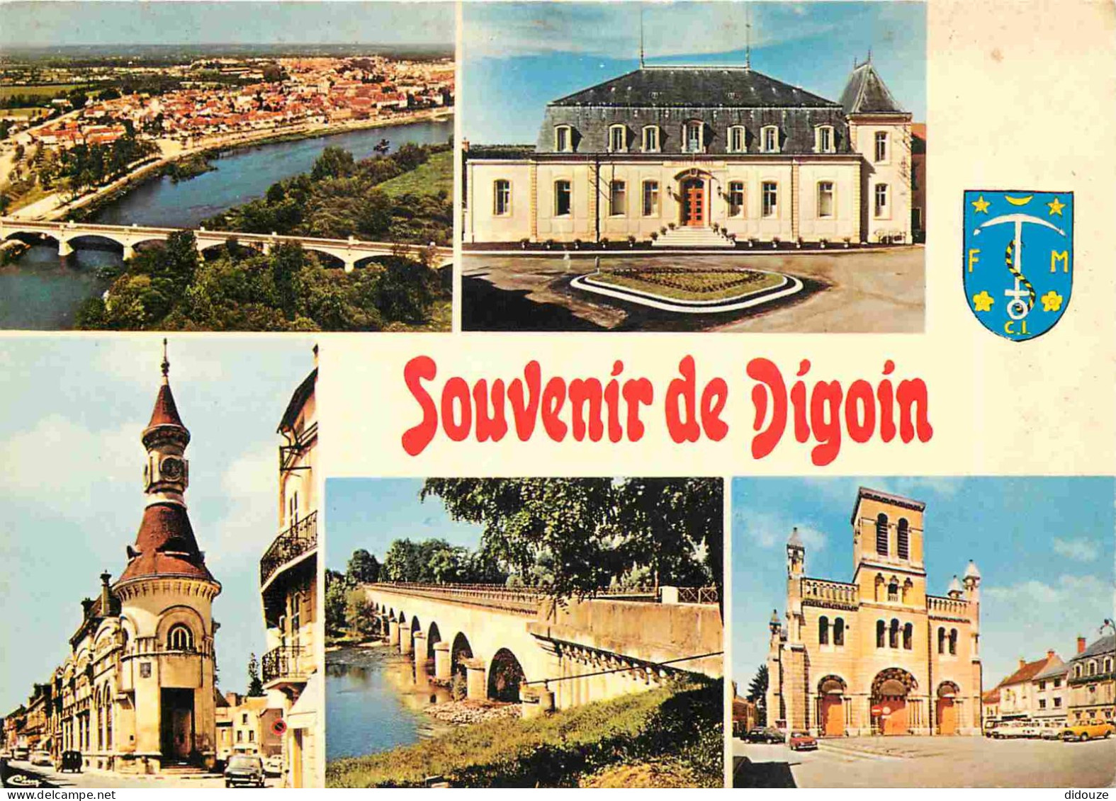 71 - Digoin - Multivues - Blasons - CPM - Voir Scans Recto-Verso