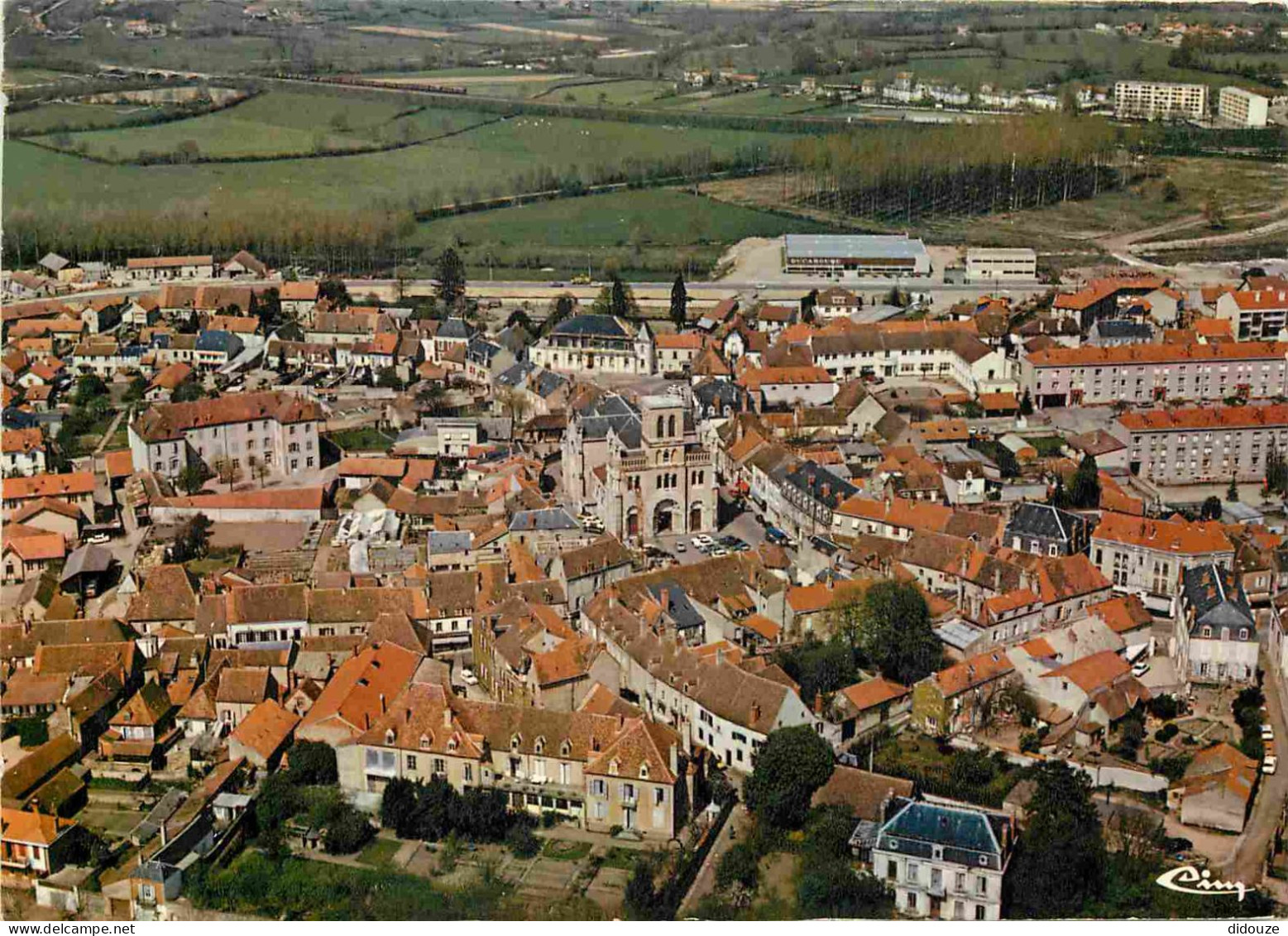 71 - Digoin - Vue Générale aérienne - CPM - Voir Scans Recto-Verso