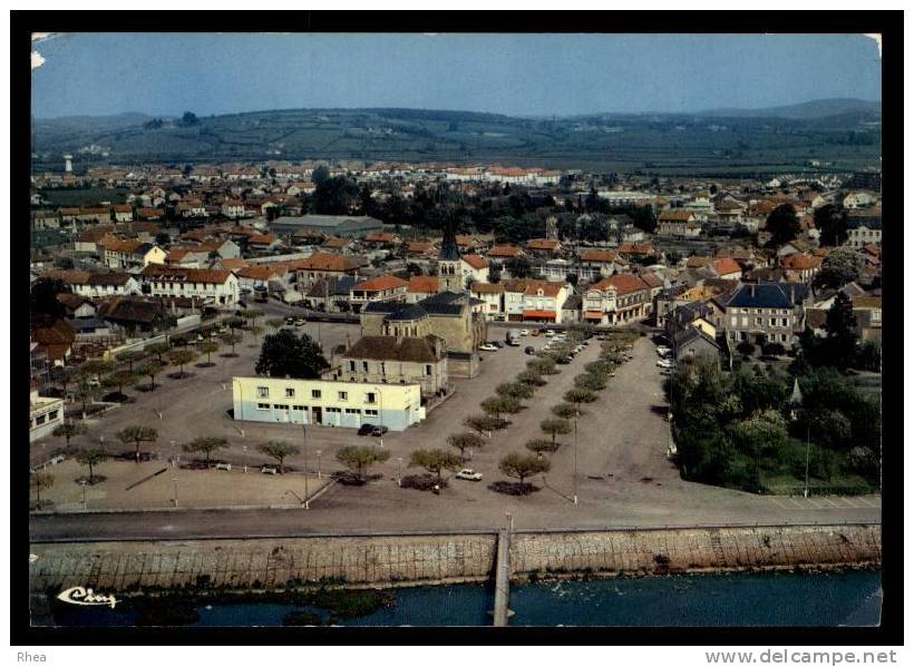 71 Gueugnon vue aerienne D71D K71230K C71230C RH104880