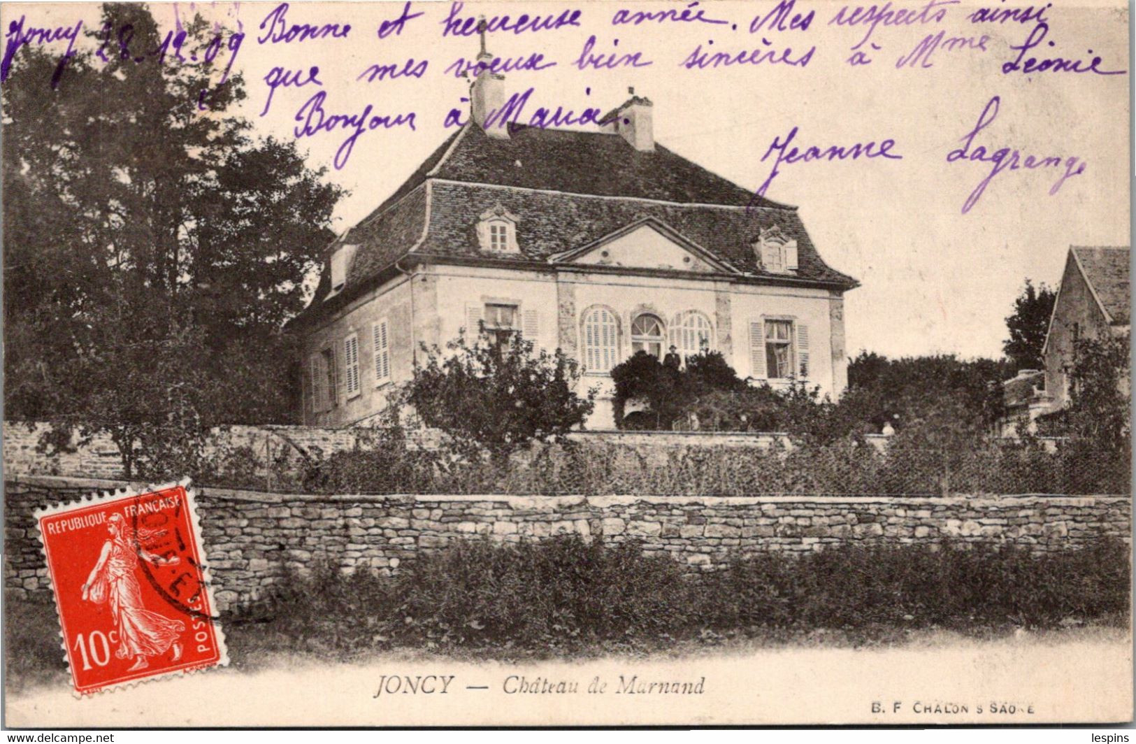 71 - JONCY -- Château de Marnand