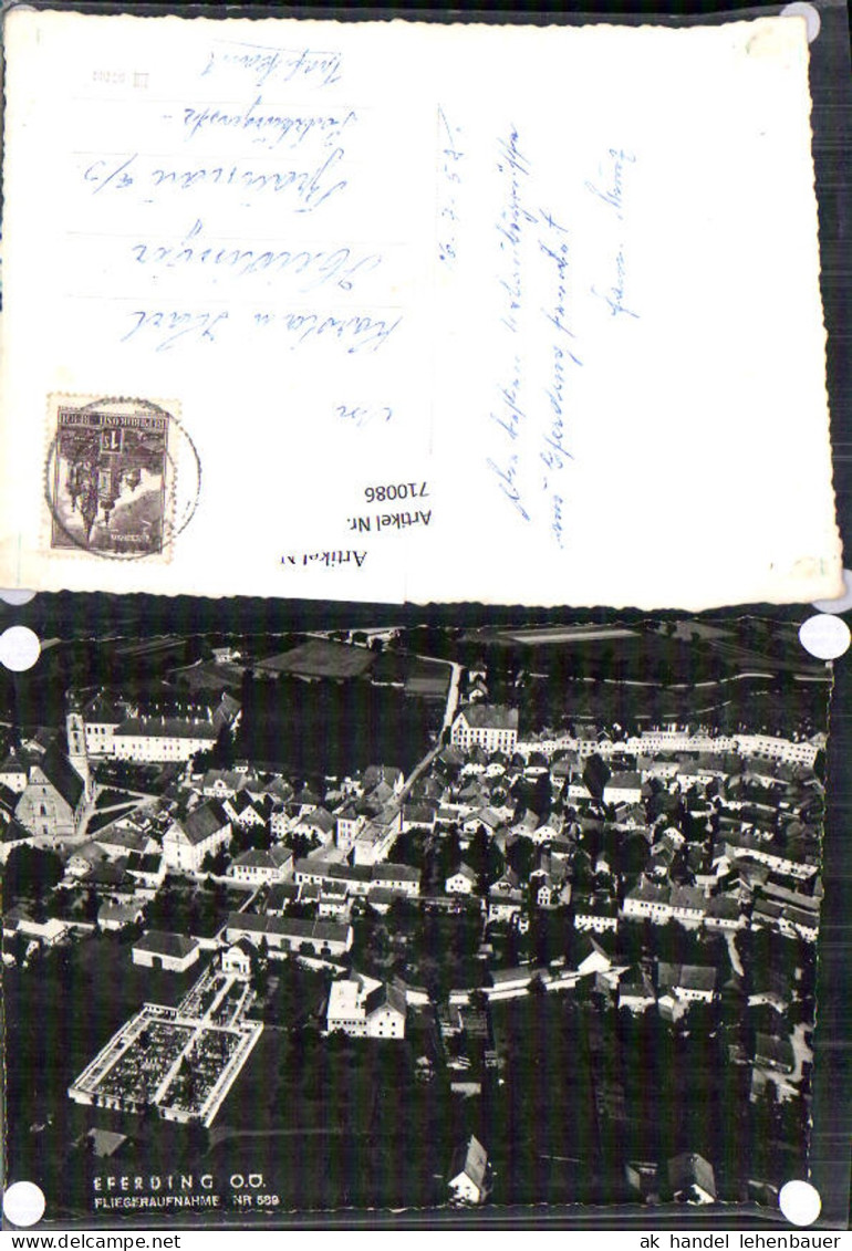 710086 Fliegeraufnahme Eferding um 1960 Luftbild