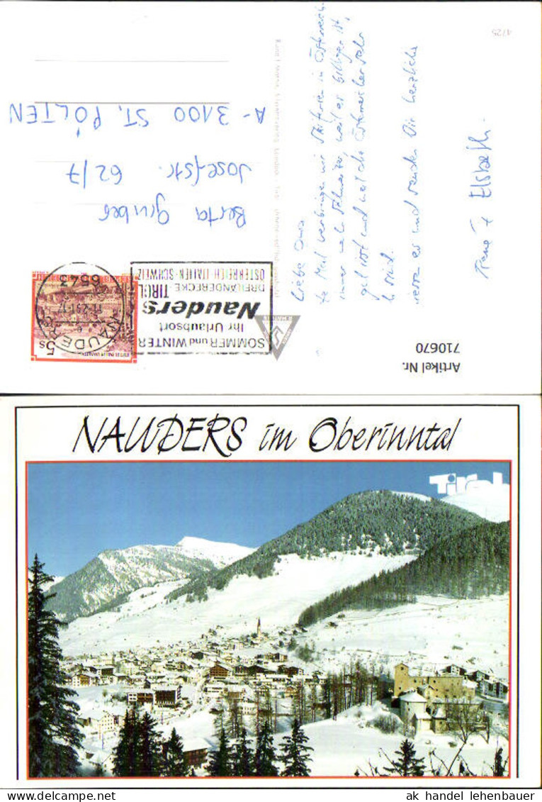 710670 Nauders im Oberinntal Winteransicht