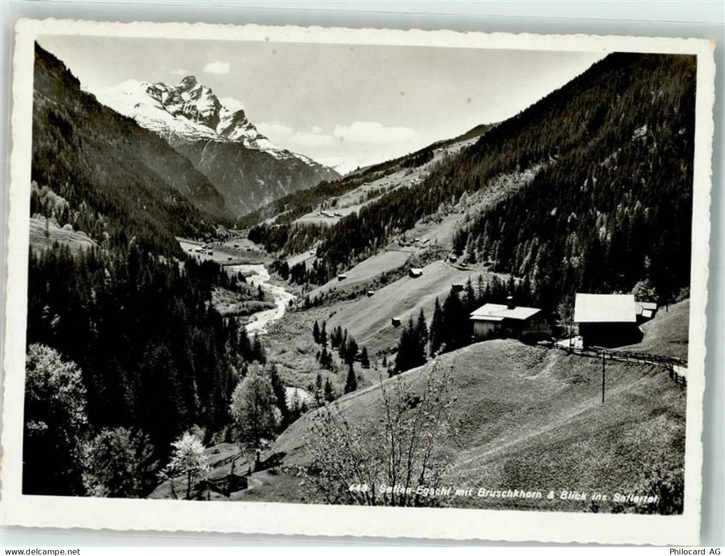 7107 Safien Platz Foto AK Bruschkhorn Safiental - 39696478