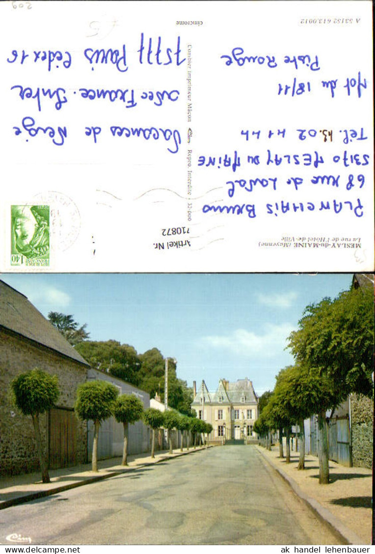 710872 France Meslay-du-Maine Mayenne La rue de l Hotel-de-Ville