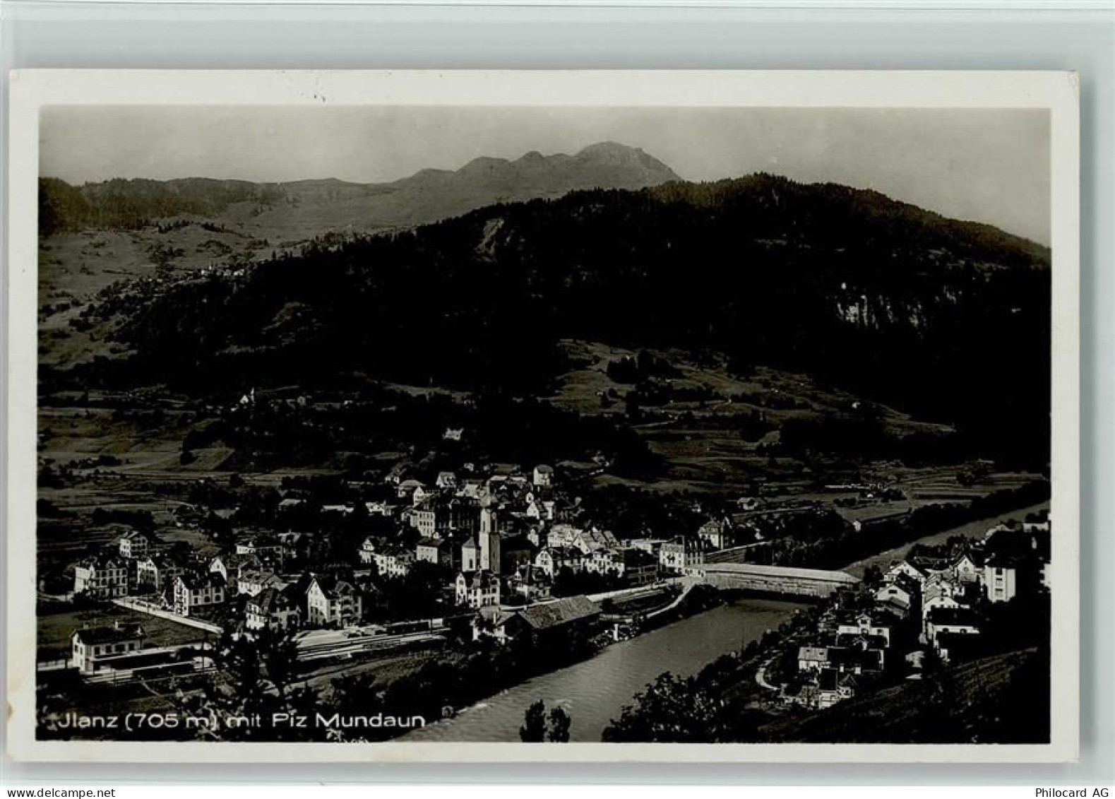 7130 Ilanz - mit Piz Mundaun Feldpost Inf. Saum Kol. - 10196013