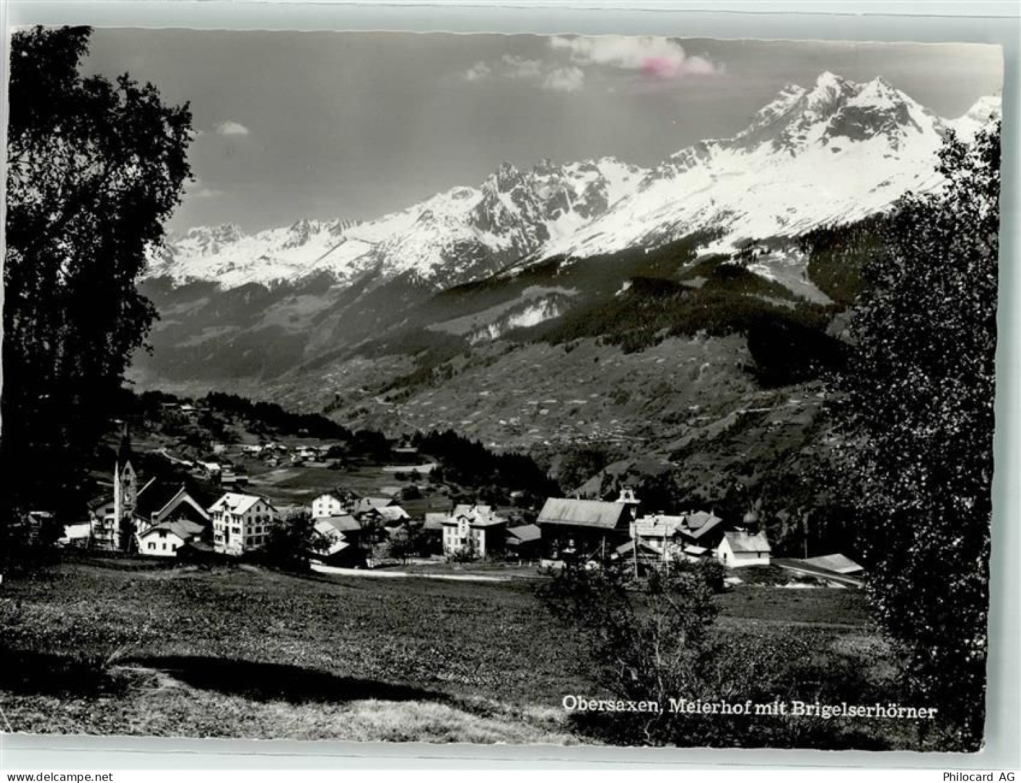 7134 Obersaxen Meierhof Foto AK Brigelserhörner - 39696584