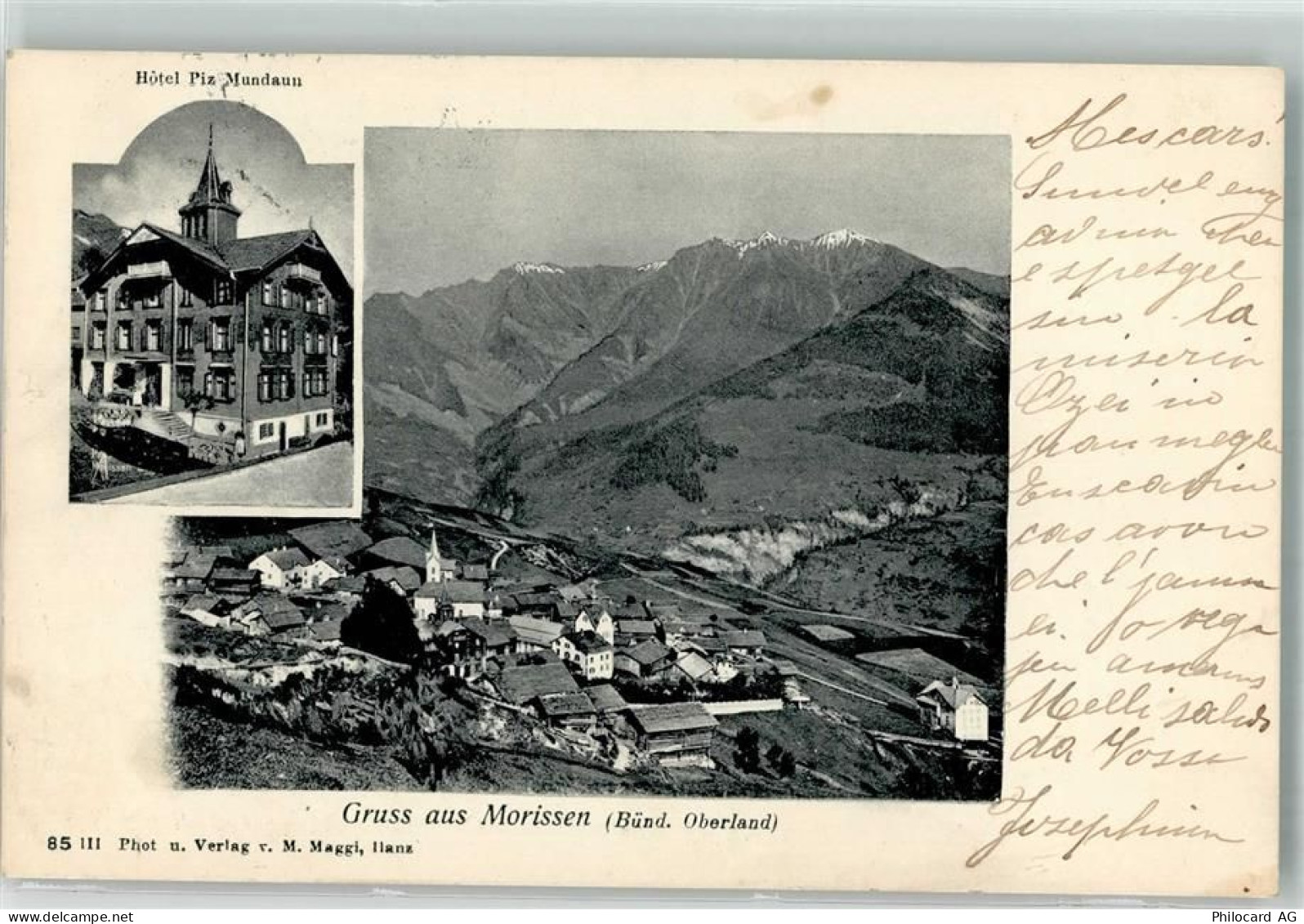 7143 Morissen 1913 - Hotel Piz Mundaun - 13640624