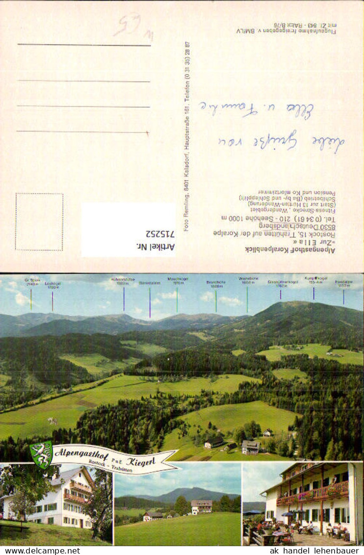 715252 Mehrbild AK Trahütten a. d. Koralpe Deutschlandsberg Alpengasthof Koralpenblick