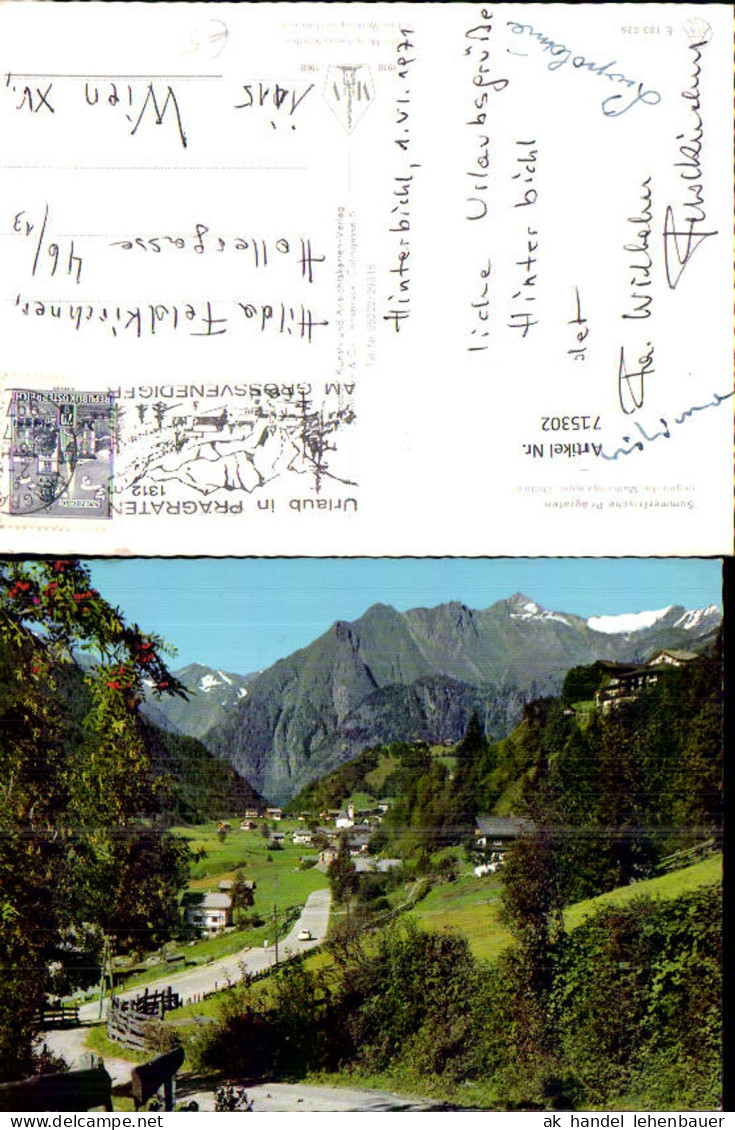 715302 Foto AK Prägraten geg. Malhamgruppe Osttirol