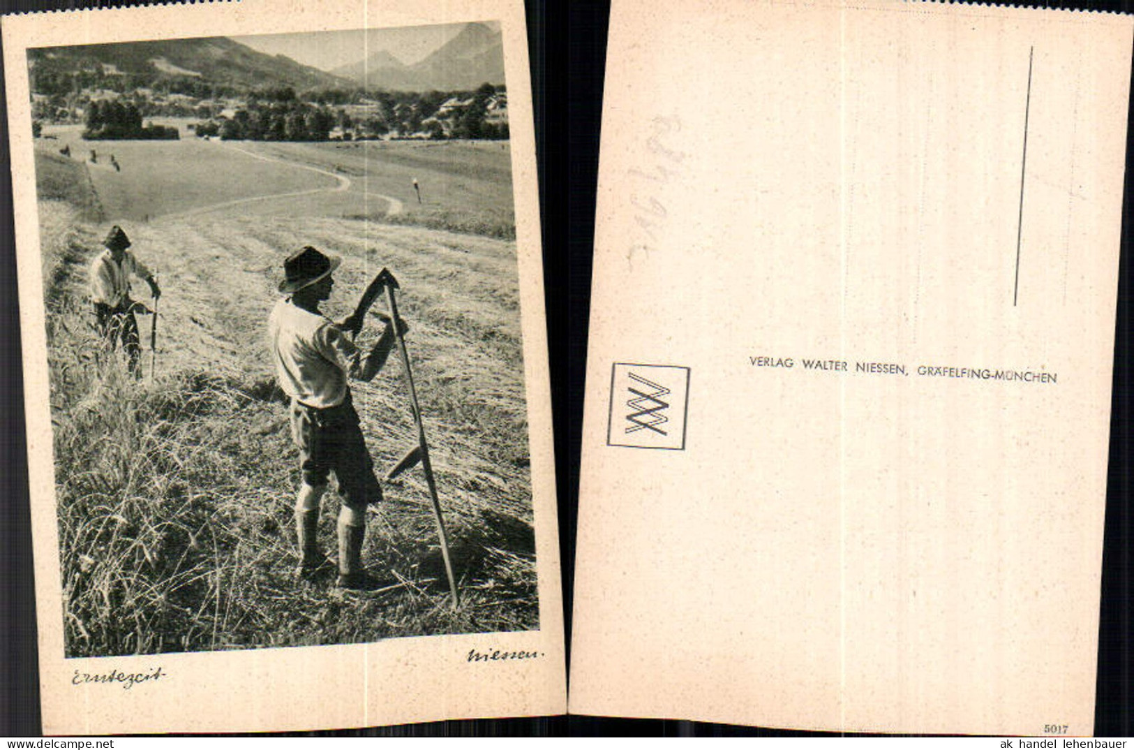 716489 Verlag Walter Niessen Gräfelfing München Erntezeit Landwirtschaft Ernte
