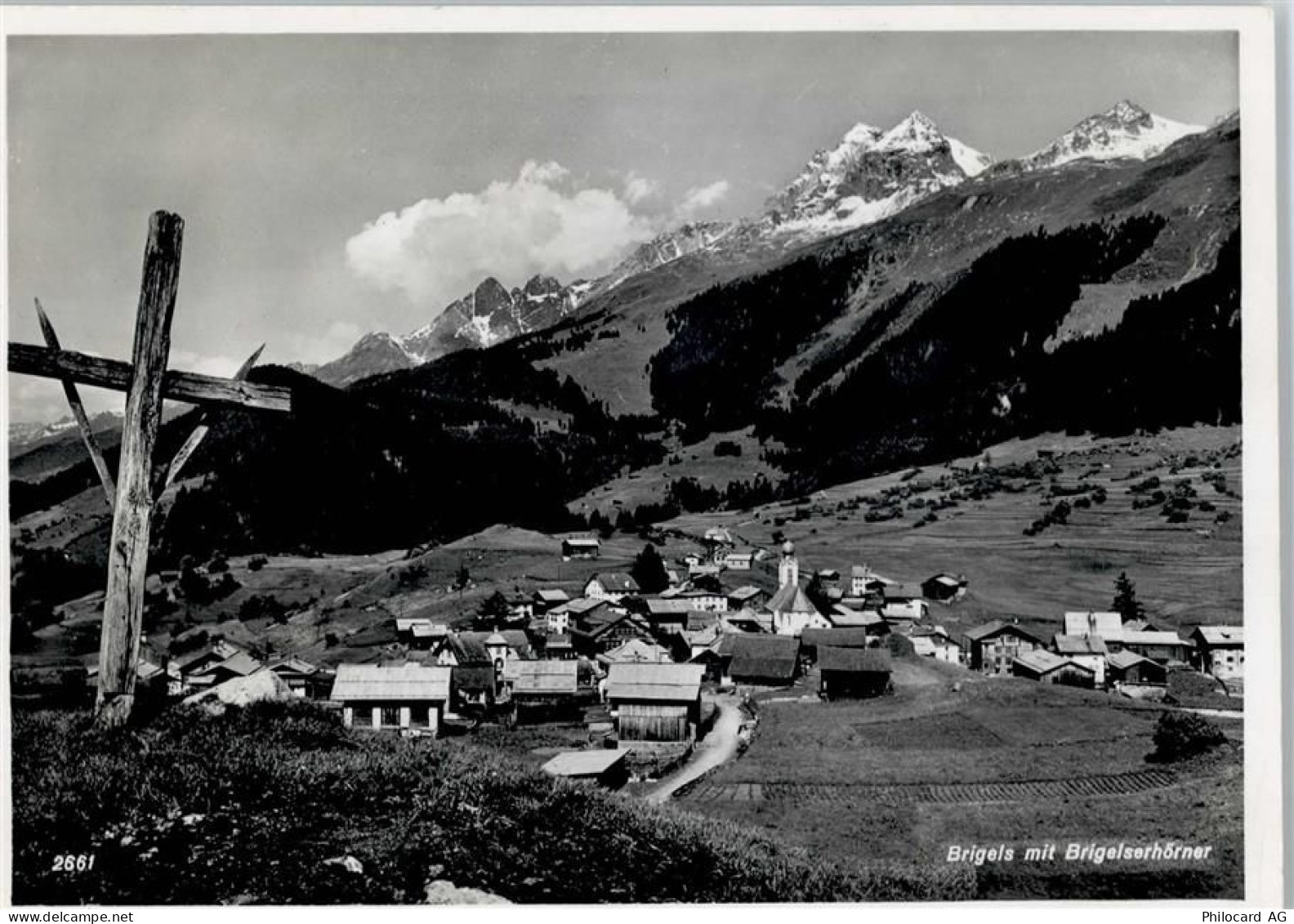 7165 Breil Brigels - Gesamtansicht, Kreuz, Brigelserhörner - 50746638