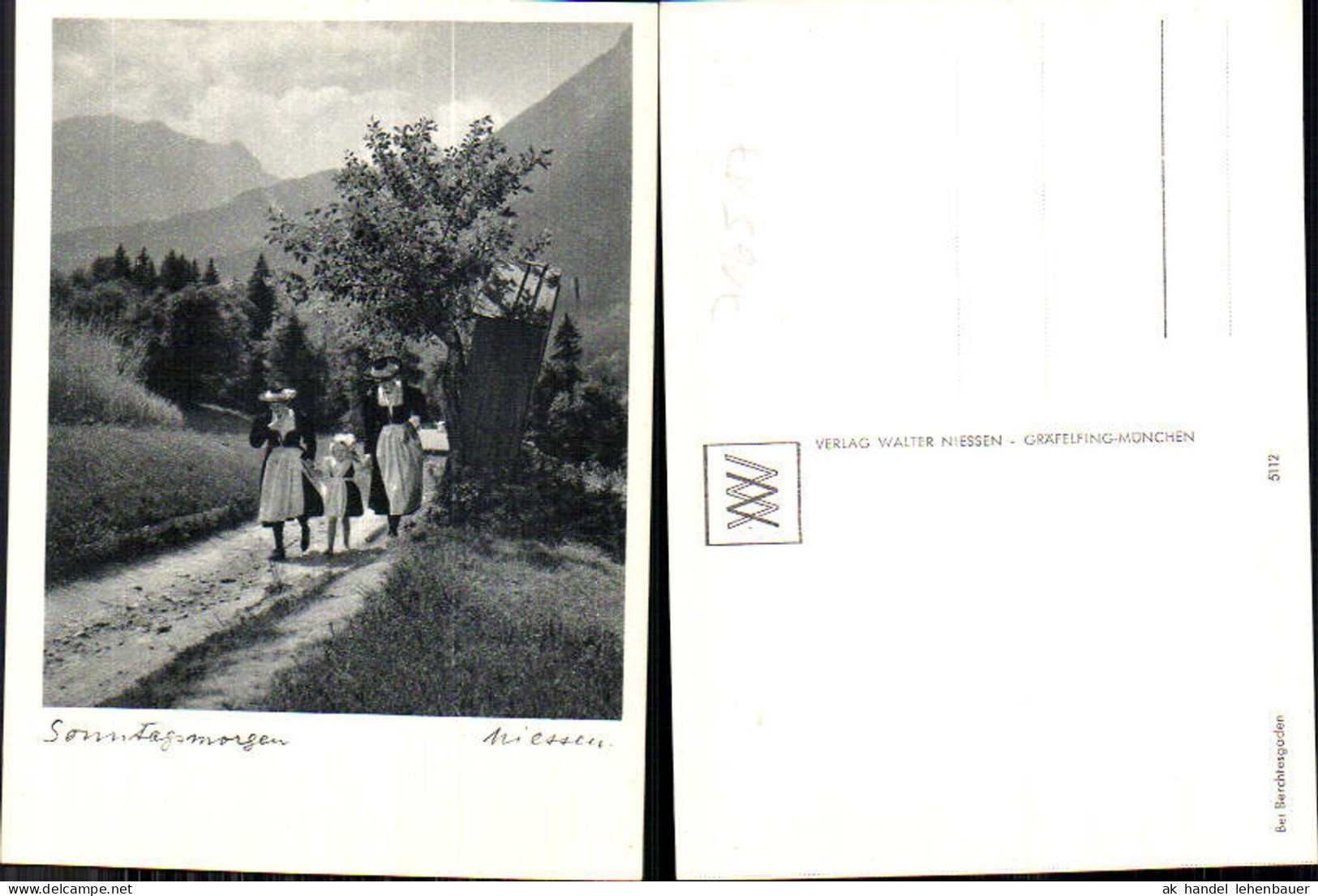716517 Verlag Walter Niessen Gräfelfing München Berchtesgaden Ramsau Trachten