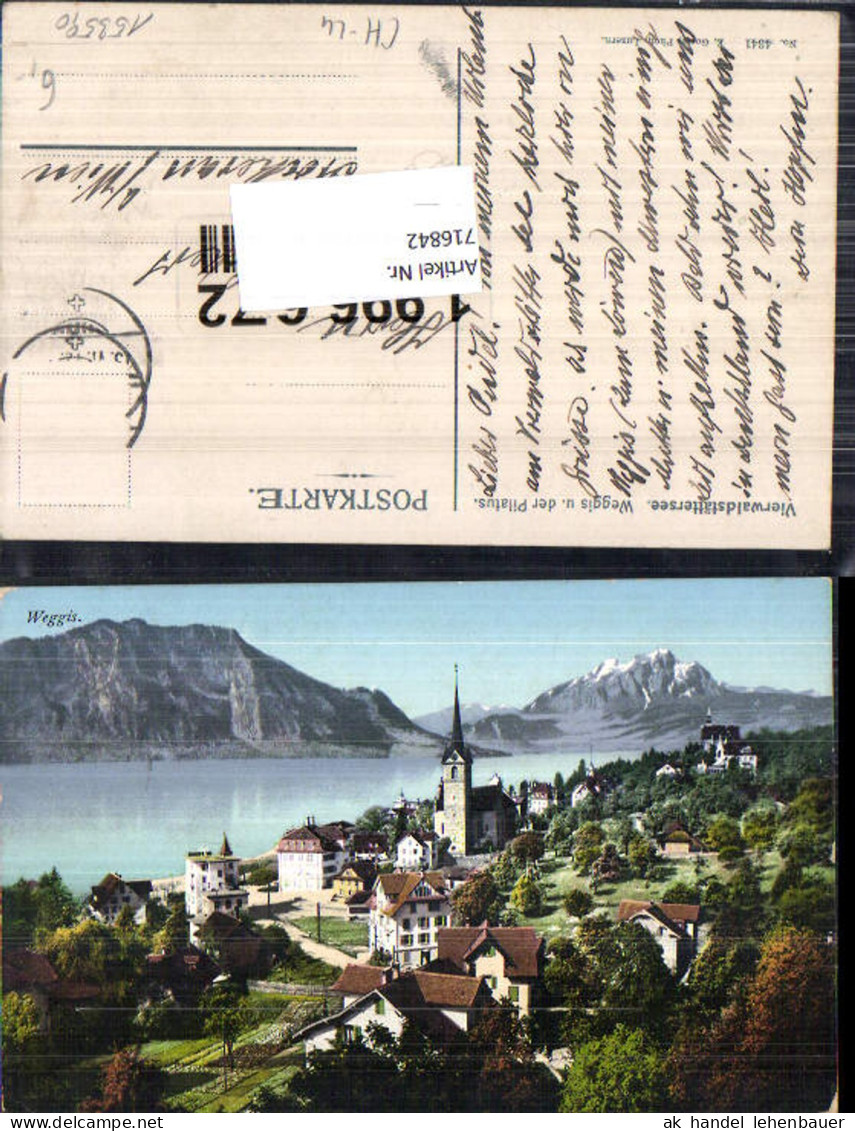 716842 Weggis am Vierwaldstättersee Alpen gel Stockerau