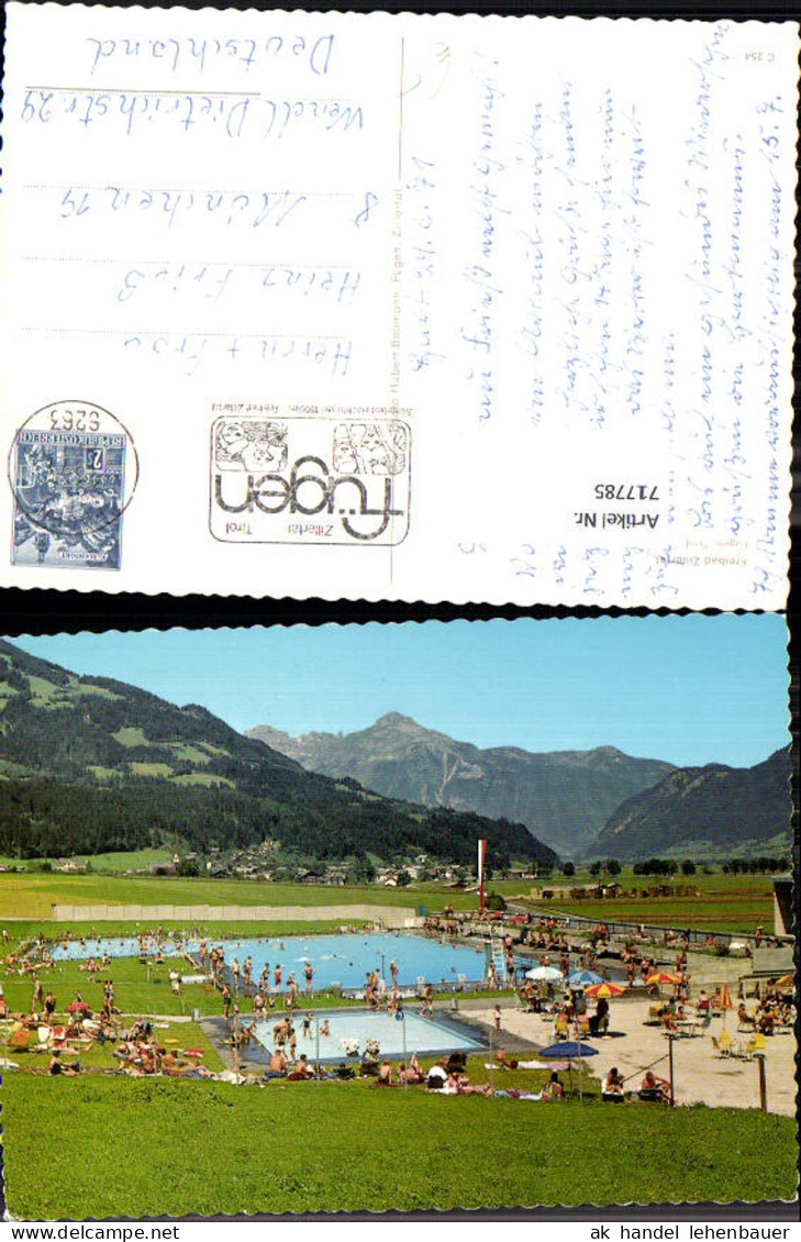 717785 Foto AK Freibad Zillertal Fügen i. Zillertal Schwimmbad