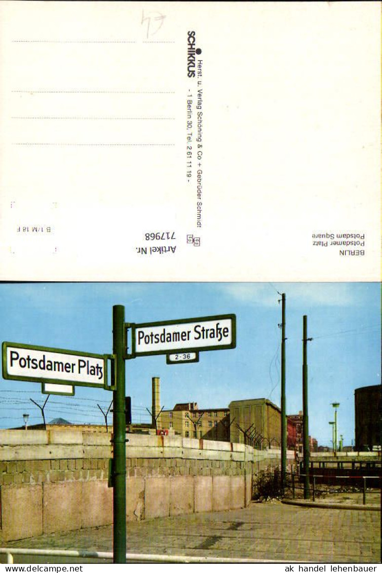 717968 Berlin Potsdamer Platz Grenze Berliner Mauer