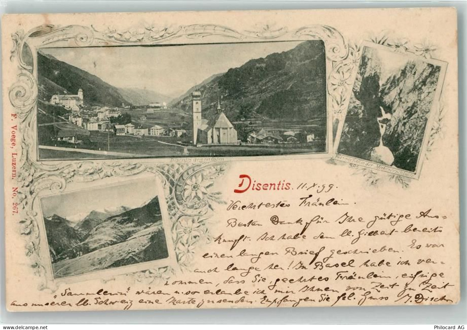 7180 Disentis Mustér 1899 Gebrauchsspuren - 13936421