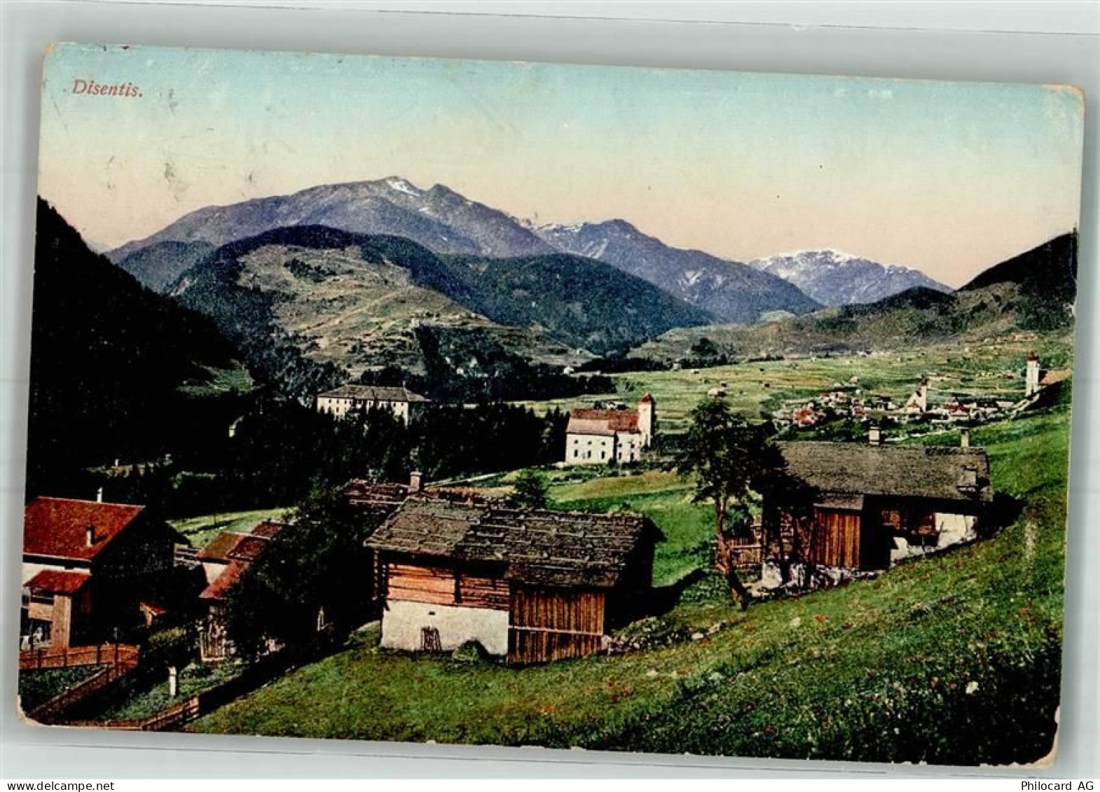 7180 Disentis Mustér 1910 Foto AK - 38186928