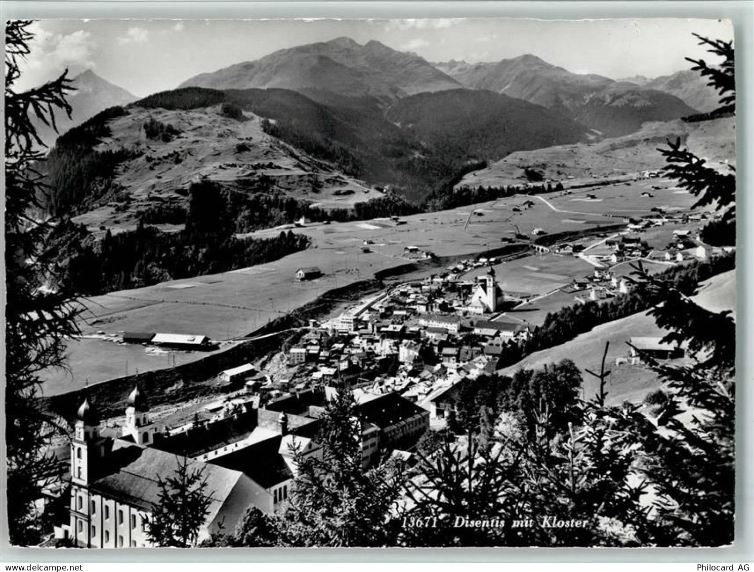 7180 Disentis Mustér - Blick auf mit Kloster - 10156070