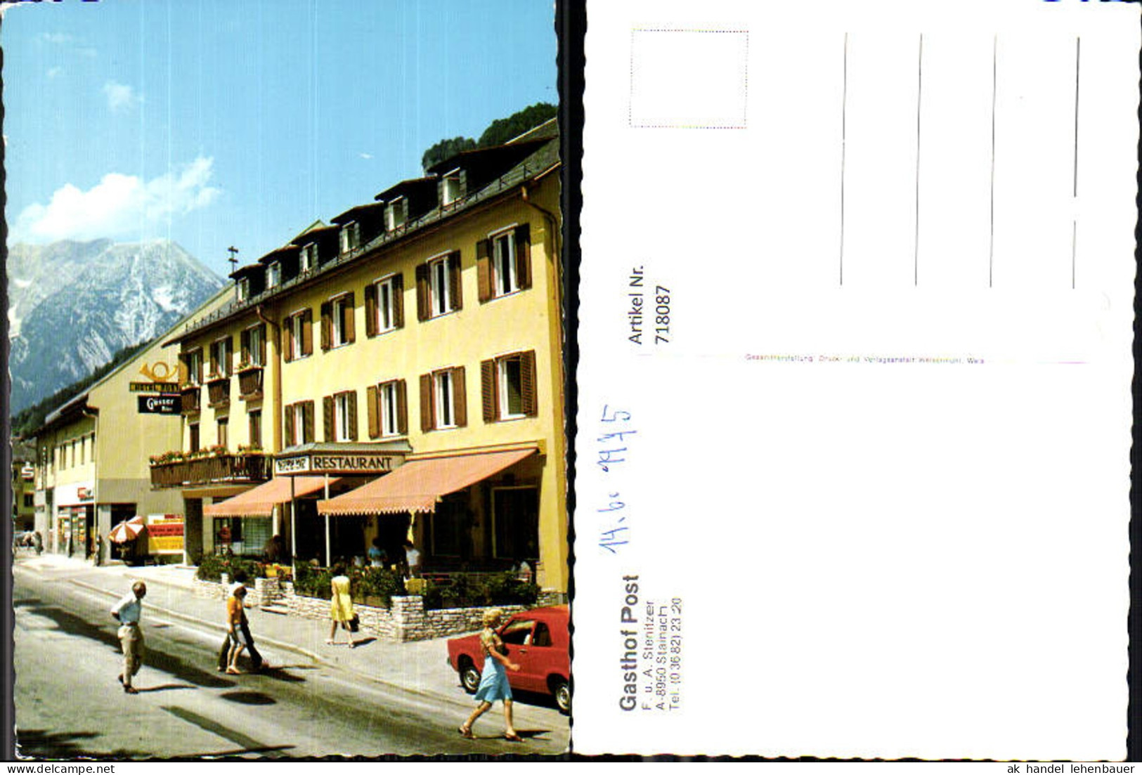718087 Stainach Gasthof Post Stainach-Pürgg