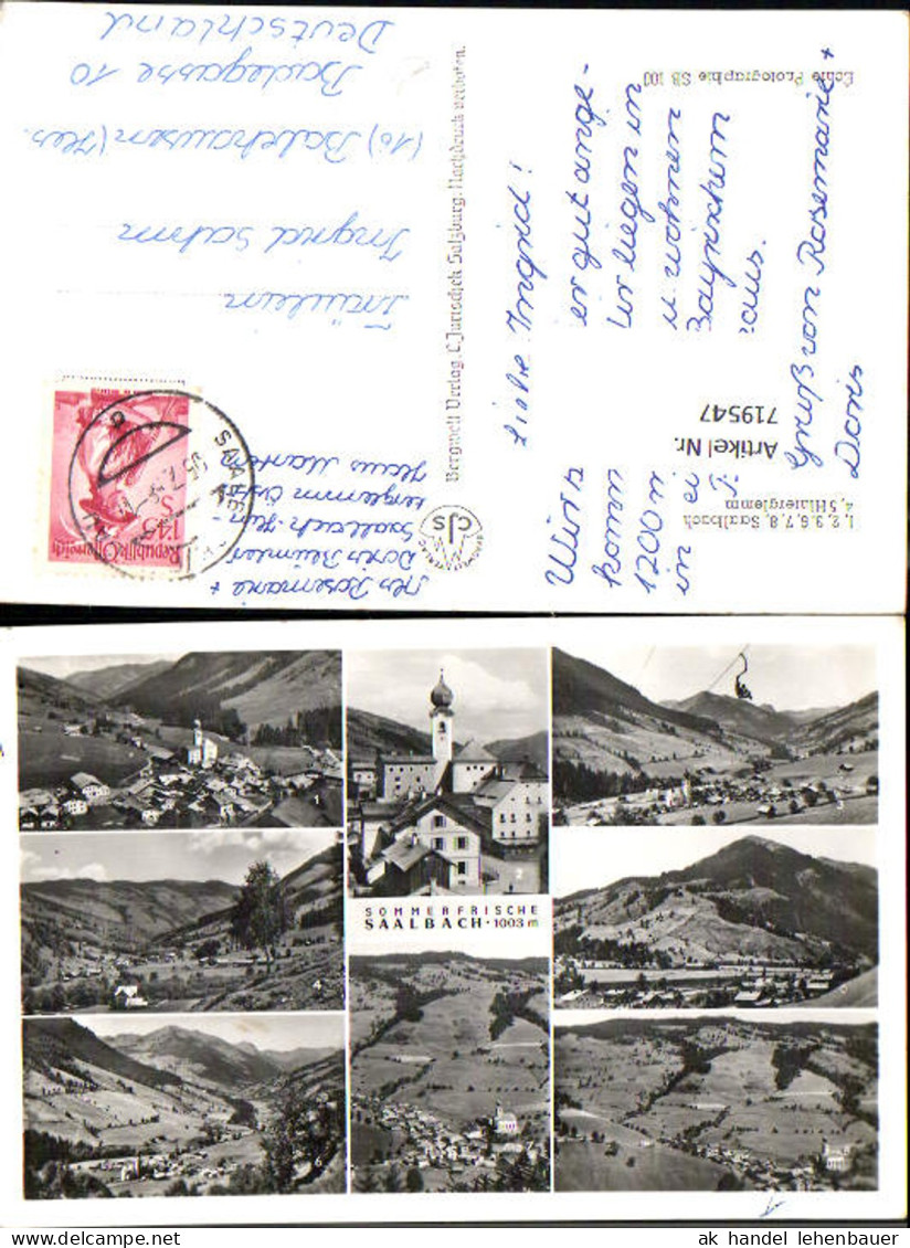 719547 Mehrbild AK Saalbach Saalbach-Hinterglemm
