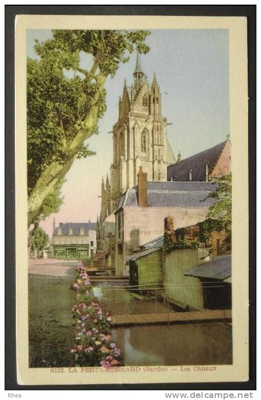 72 La Ferté-Bernard 6152. LA FERTE-BERNARD (Sarthe) - Les Canaux canaux sépia D72D C72132C RH003297
