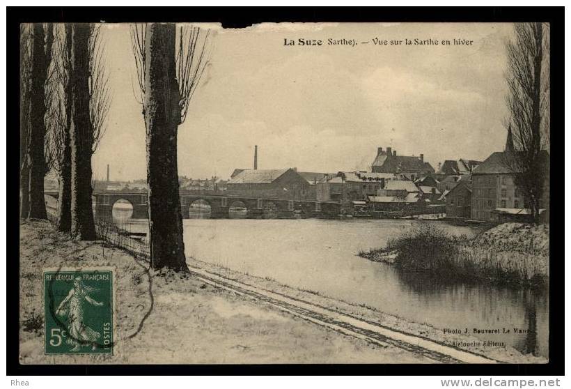 72 La Suze-sur-Sarthe sous la neige D72D C72346C RH073175