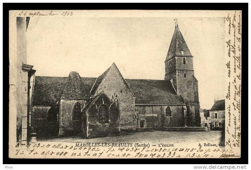 72 Marolles-les-Braults eglise D72D K72189K C72189C RH072799