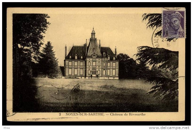 72 Noyen-sur-Sarthe chateau D72D K72179K C72223C RH072902