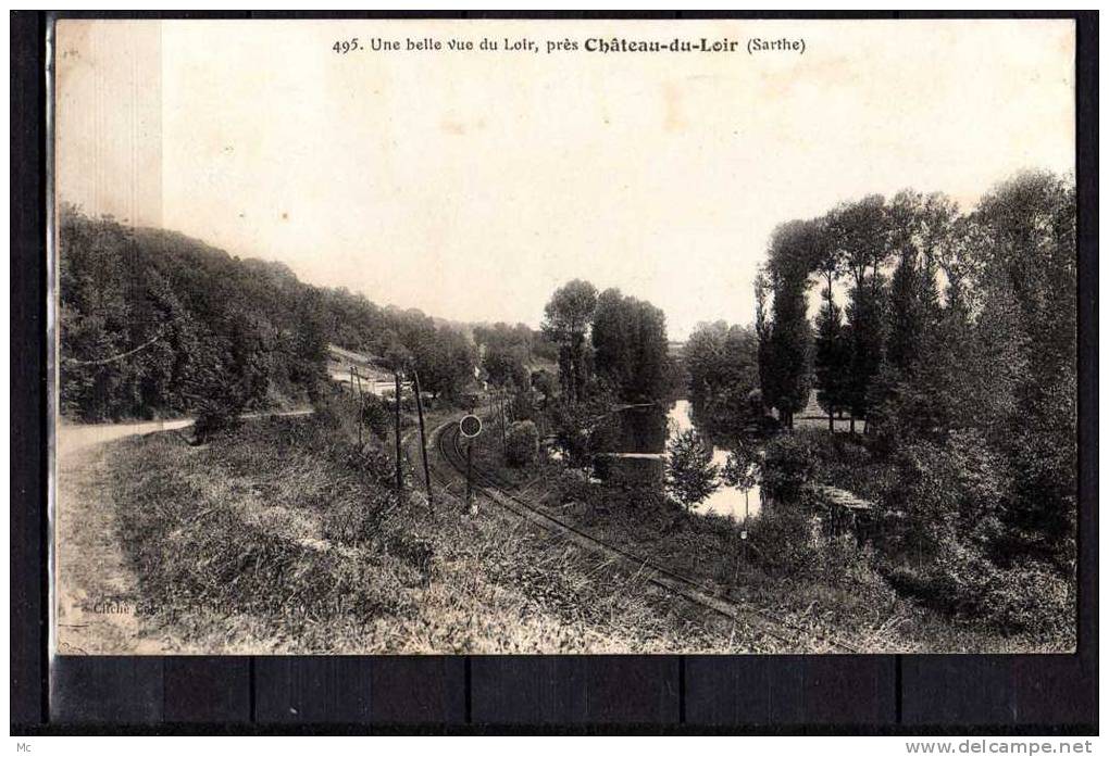 72 - Une Belle Vue du Loir, près Chateau-du-Loir (Sarthe)