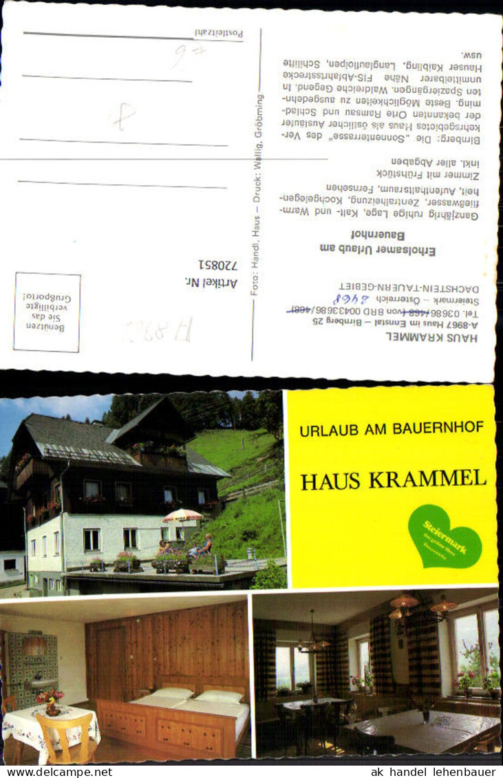 720851 Mehrbild AK Haus im Ennstal Haus Kramml Bauernhof