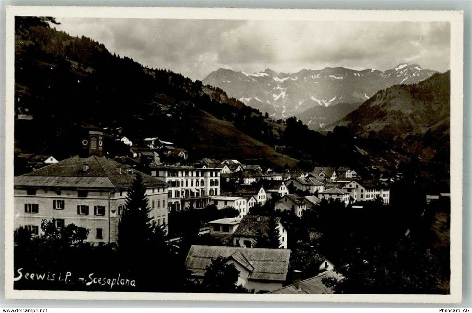 7212 Seewis Dorf Foto AK - 10753031