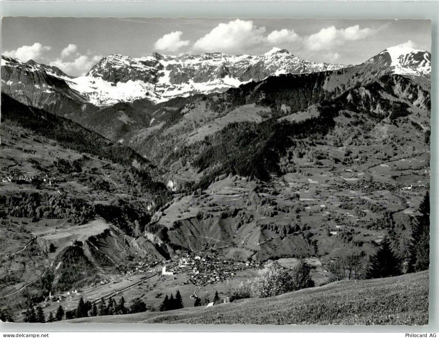 7212 Seewis Dorf Foto AK Grüsch Fanas Schesaplana Sassaauna - 38254054