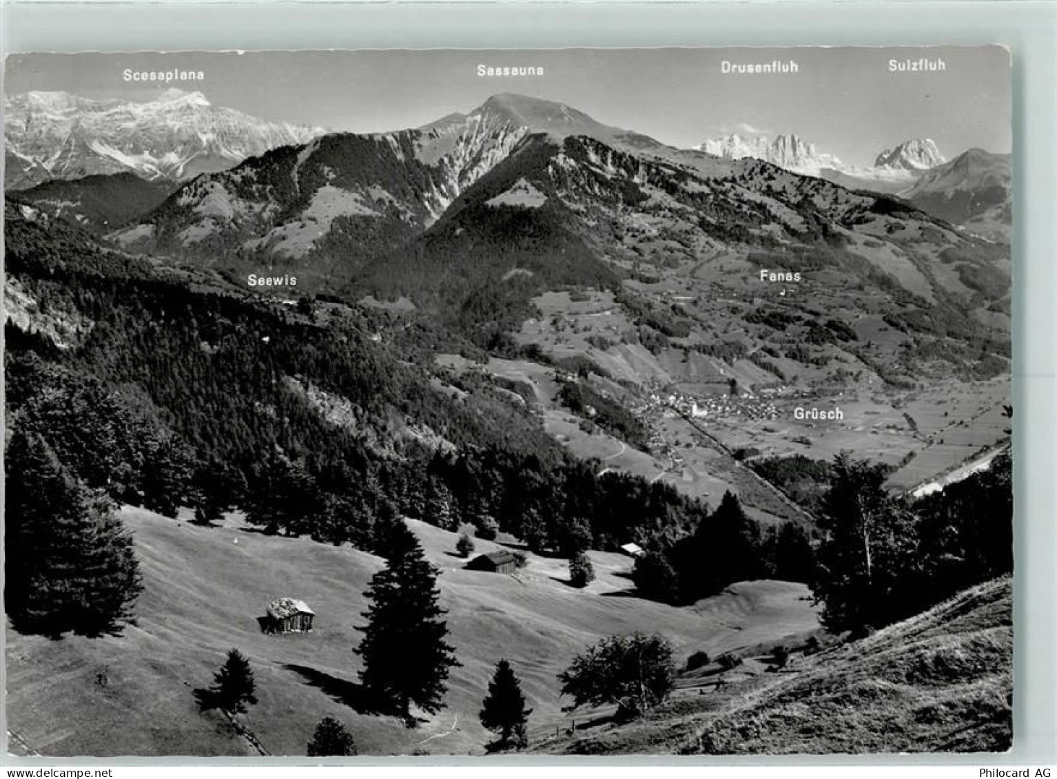 7212 Seewis Dorf - Grüsch Seewis Fanas gegen Scesaplana und Drusenfluh... - 10280970
