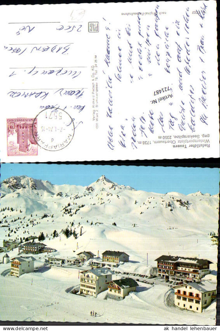 721487 Obertauern Gemeinde Obertauern Bez. St. Johann im Pongau