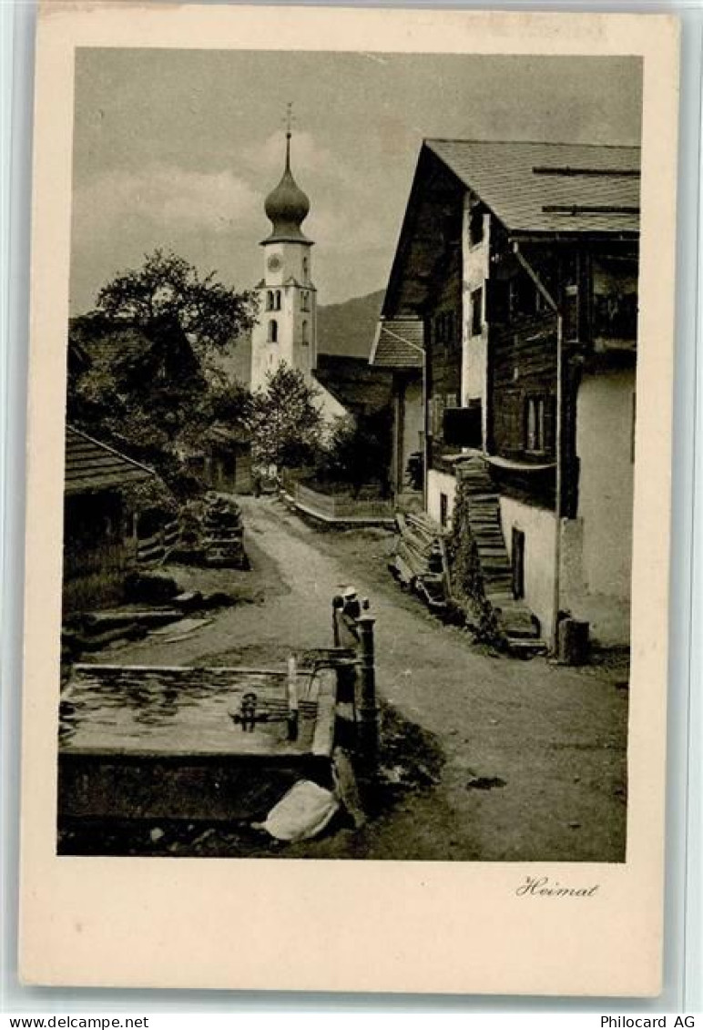 7215 Fanas - Ortsansicht mit Kirche Brunnen - 10156238