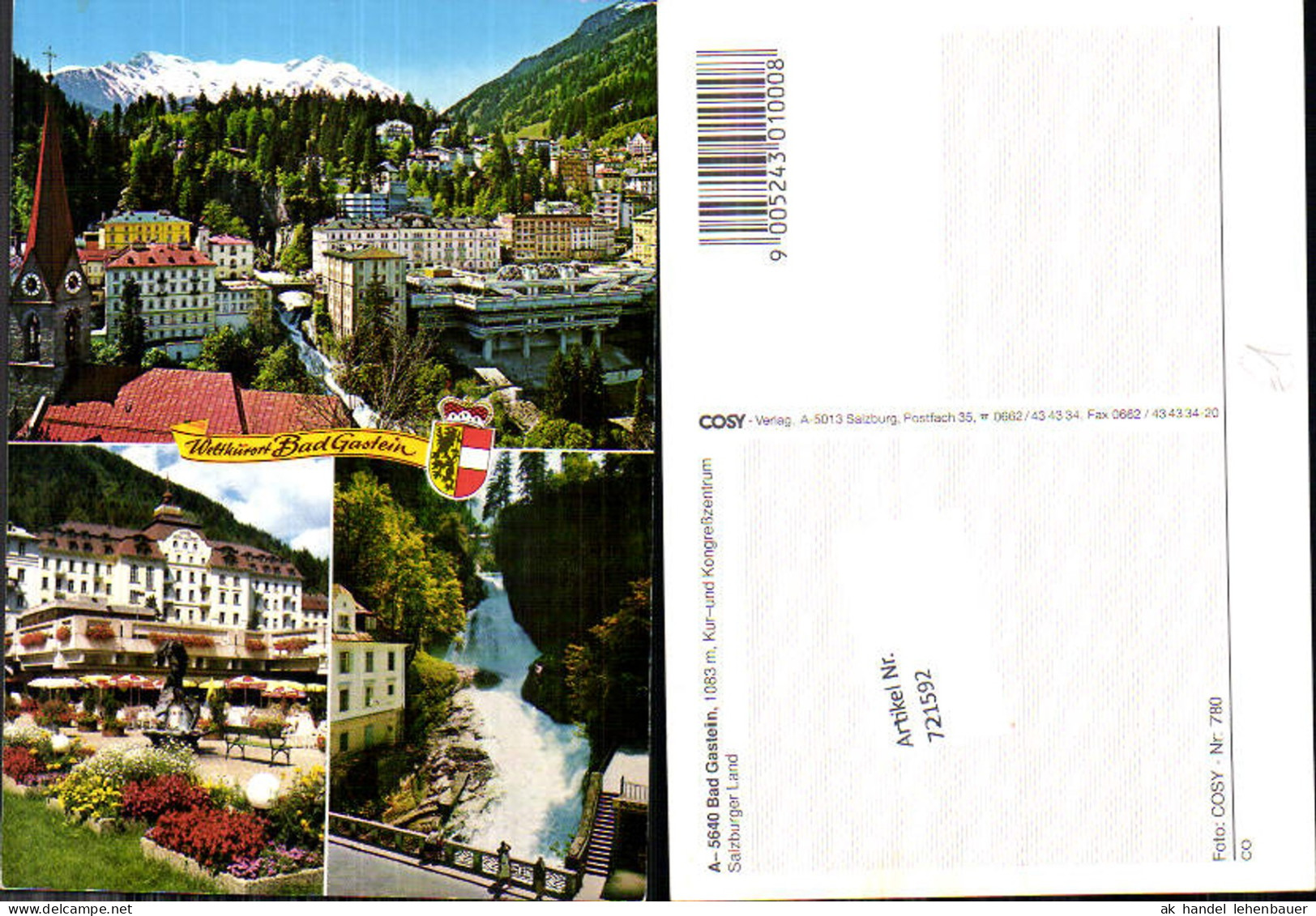 721592 Bad Gastein Bad Gastein Bez. St. Johann im Pongau