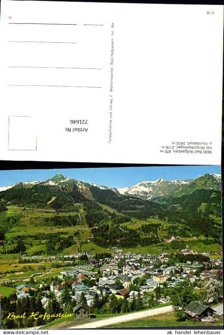 721646 Bad Hofgastein Bad Hofgastein Bez. St. Johann im Pongau