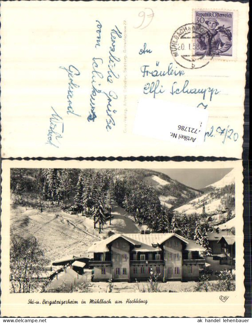 721786 Mühlbach am Hochkönig Mühlbach am Hochkönig Bez. St. Johann im Pongau