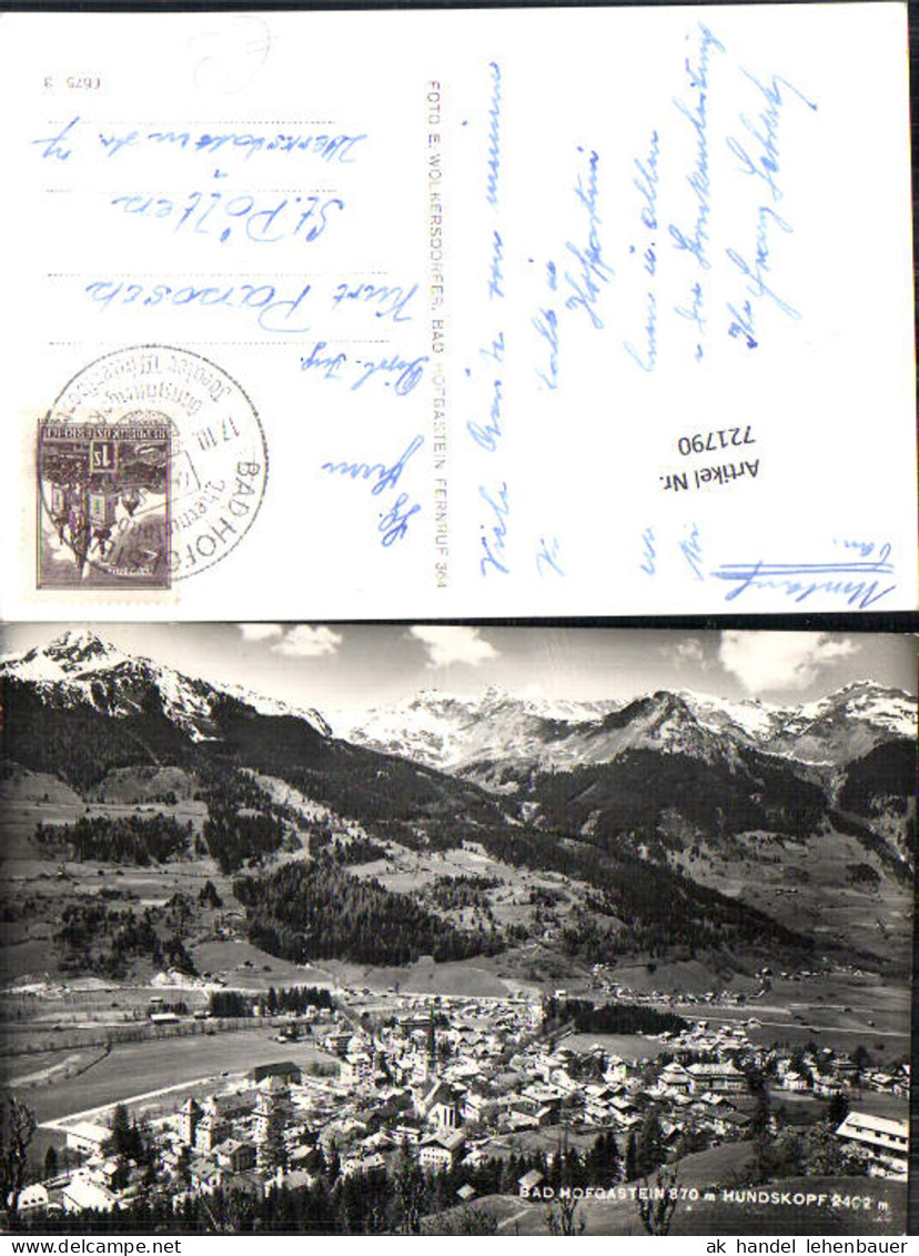 721790 Bad Hofgastein Bad Hofgastein Bez. St. Johann im Pongau Hundskopf