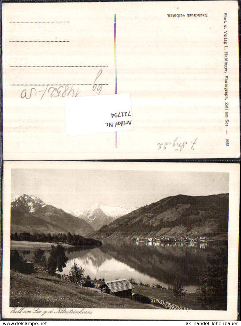 721794 Zell am See Zell am See Bez. Zell am See 1922 Kitzsteinhorn