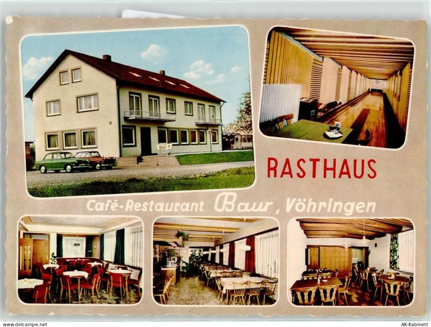 72189 W7243 Vöhringen , Württ - Gasthaus Cafe Rasthaus Baur - 51924922