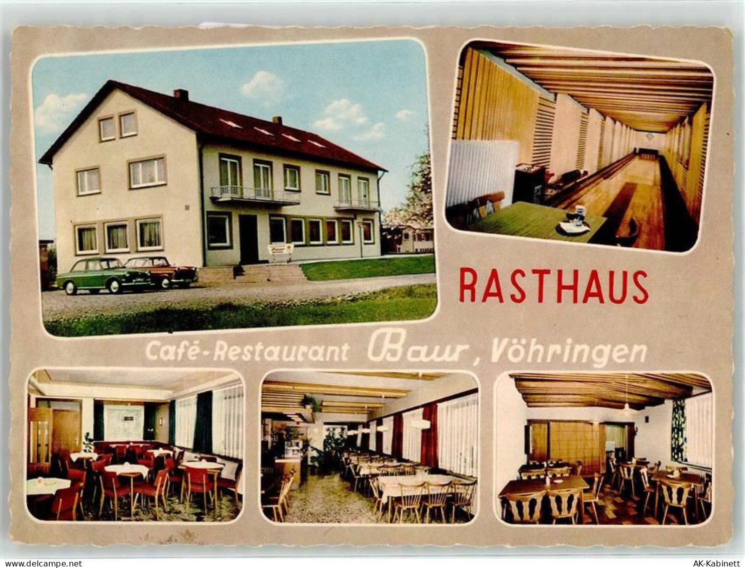 72189 W7243 Vöhringen , Württ - Gasthaus Cafe Rasthaus Baur - 51924923