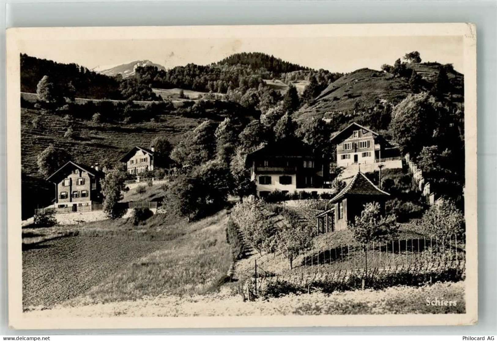 7220 Schiers 1933 Foto AK - 13306405