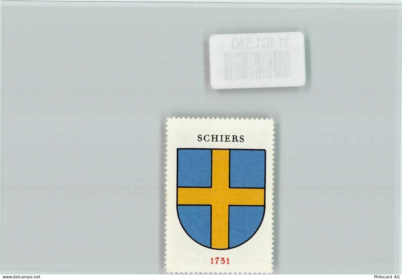 7220 Schiers - Vignette Wappen Kaffee Hag ca 1920-1940 - 11101510
